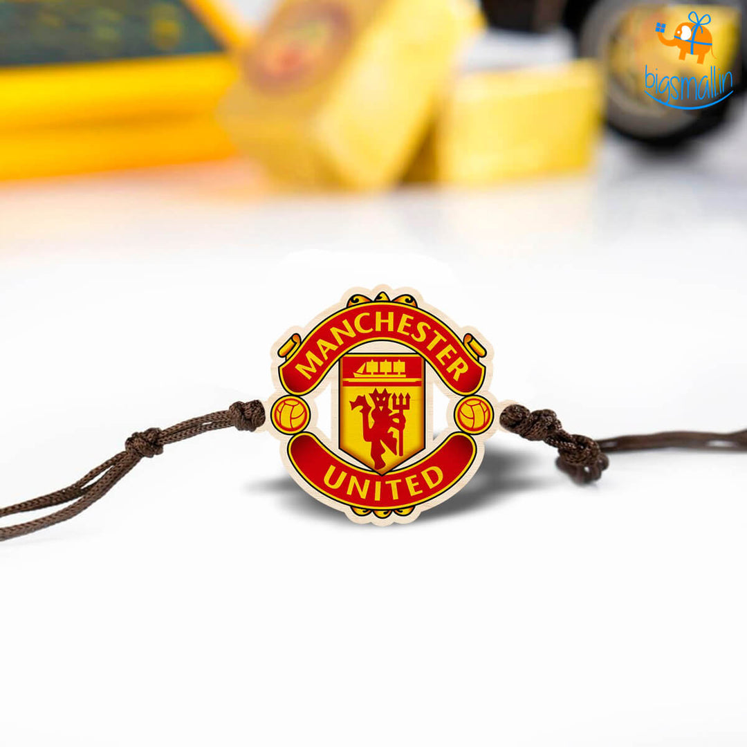 Manchester United Wooden Rakhi