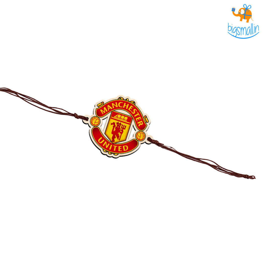 Manchester United Wooden Rakhi