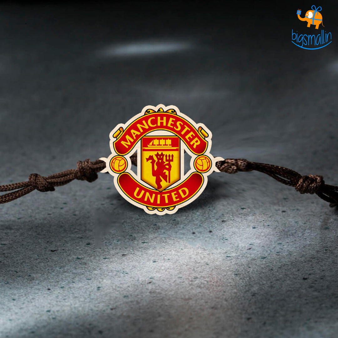 Manchester United Wooden Rakhi