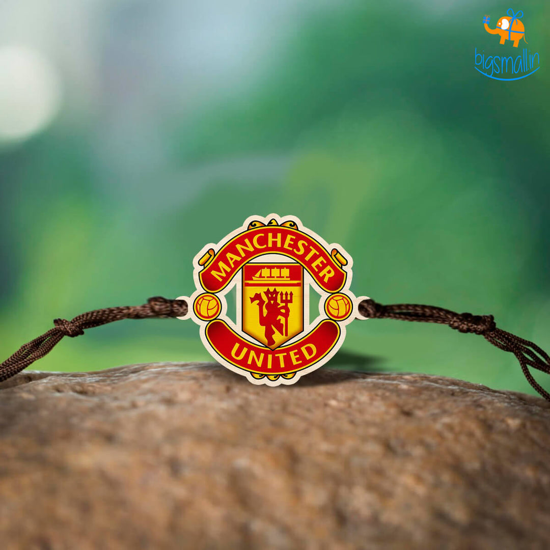 Manchester United Wooden Rakhi