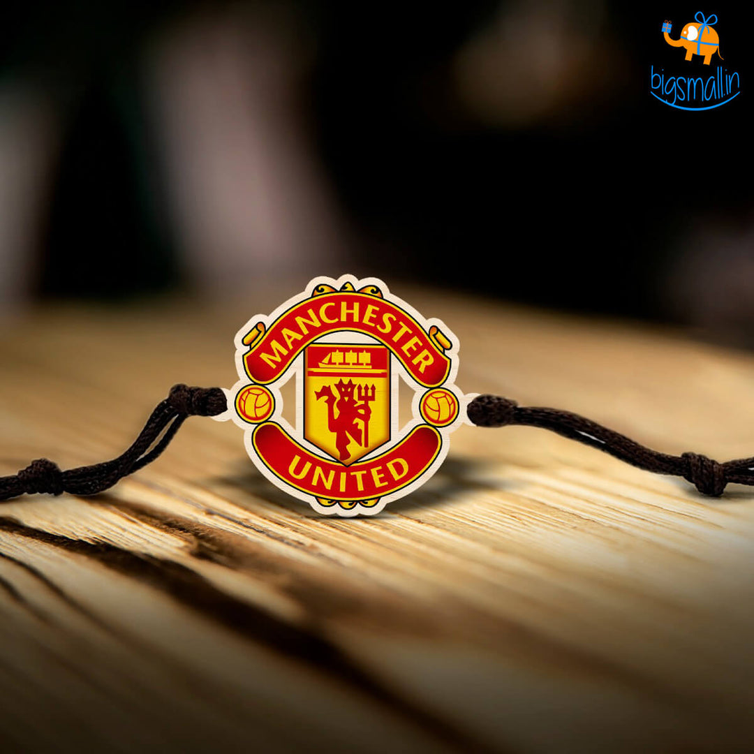 Manchester United Wooden Rakhi