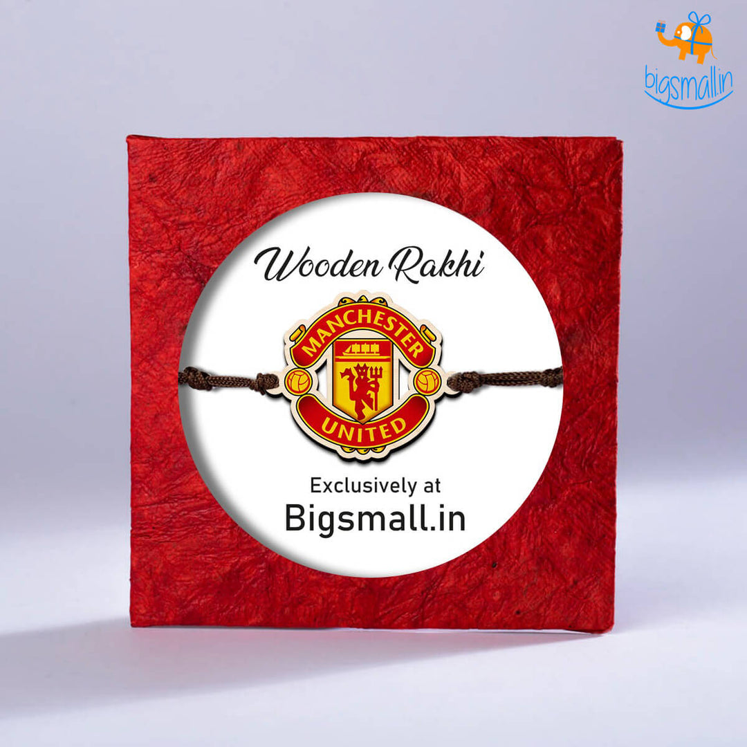 Manchester United Wooden Rakhi