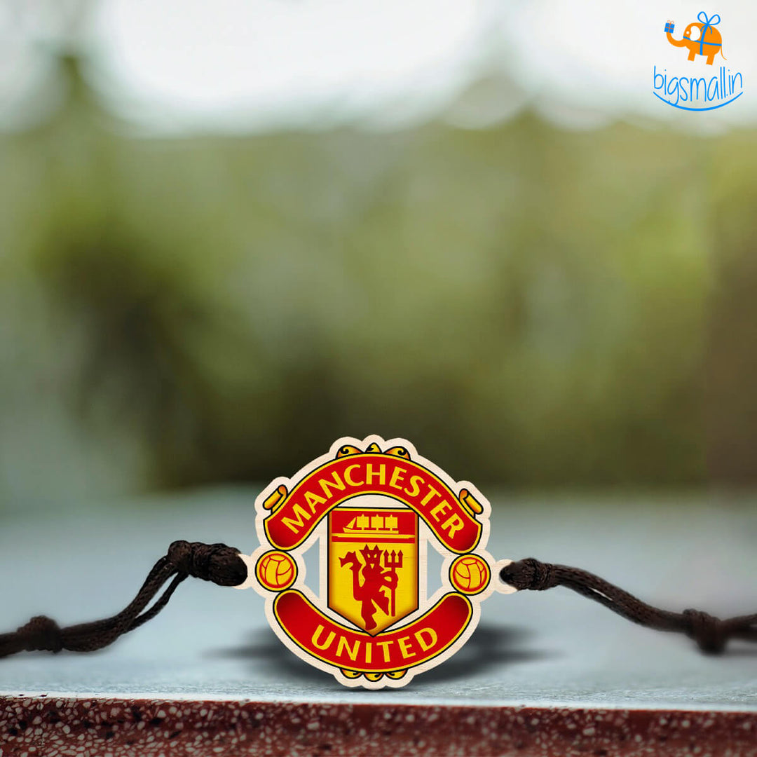 Manchester United Wooden Rakhi