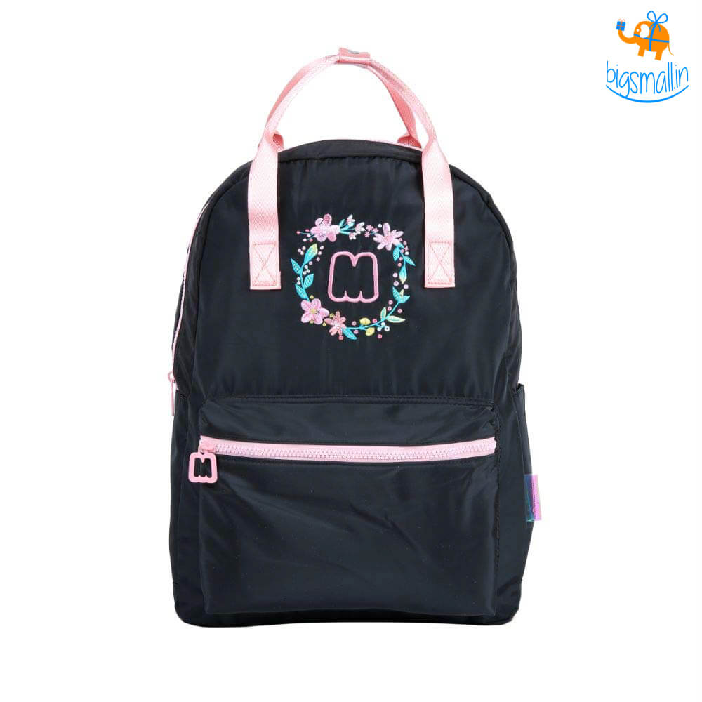 Floral Black Casual Backpack