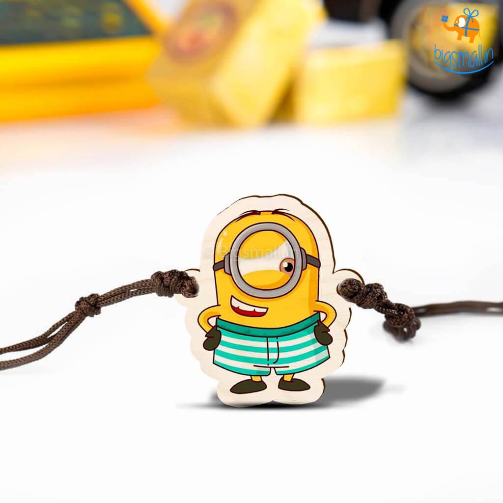 Minion Wooden Rakhi