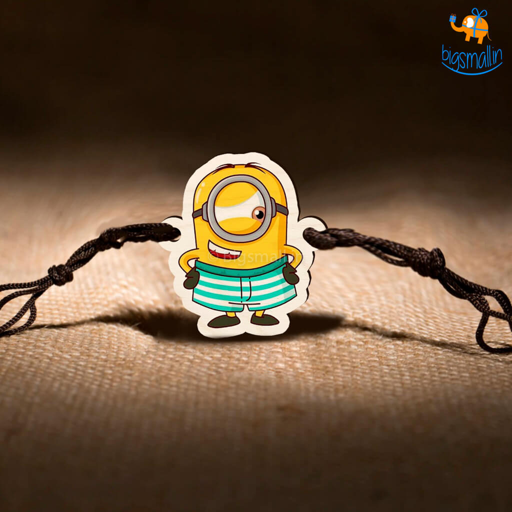 Minion Wooden Rakhi