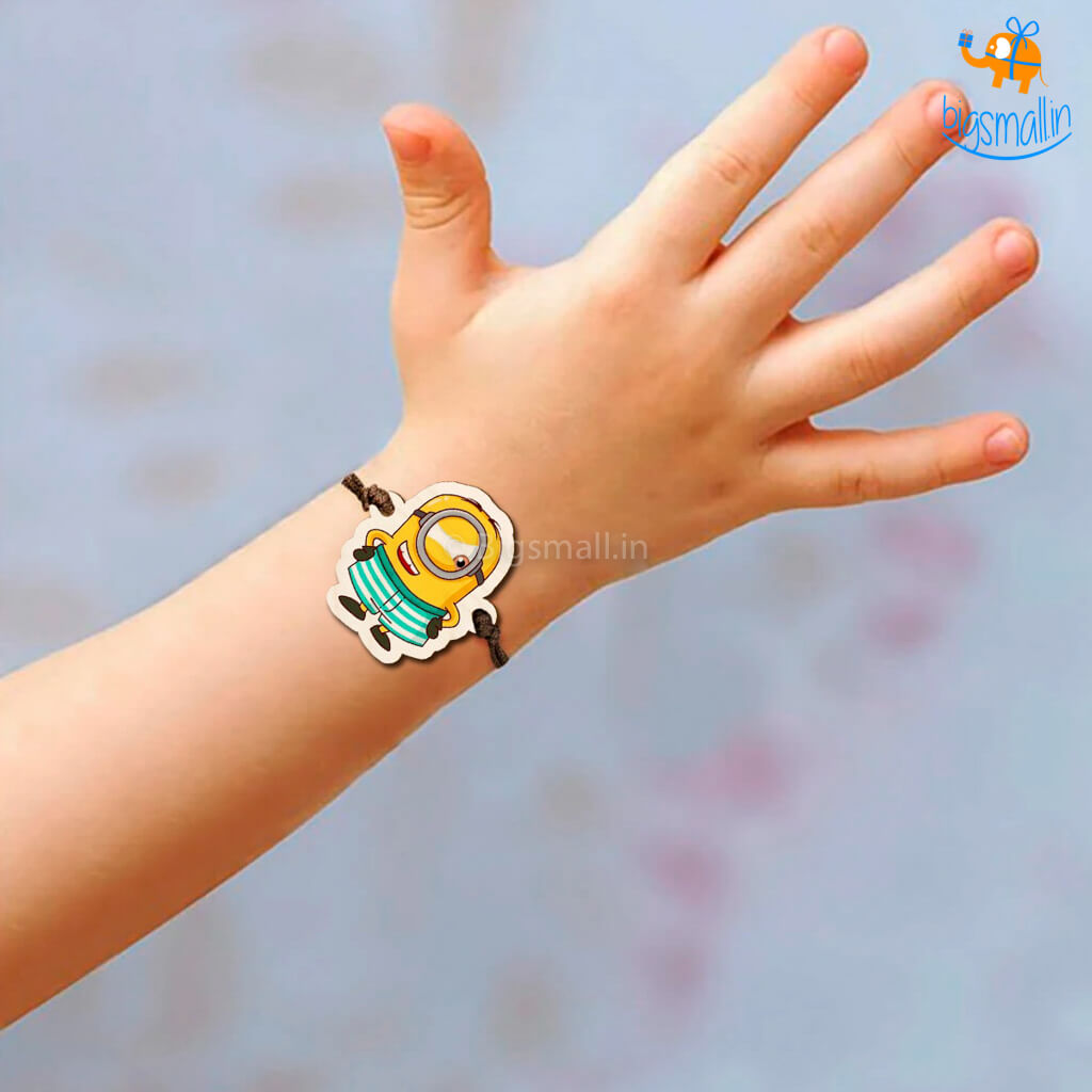 Minion Wooden Rakhi