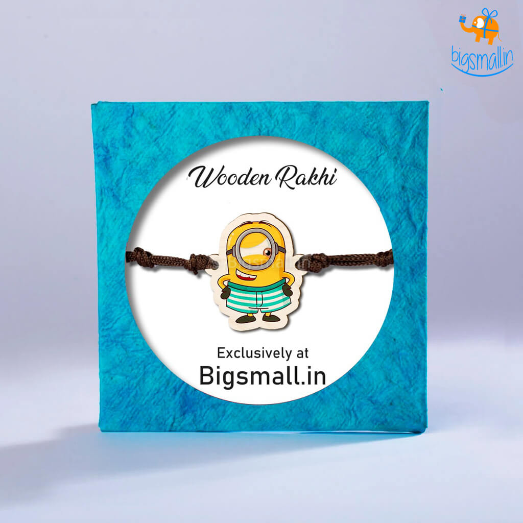 Minion Wooden Rakhi