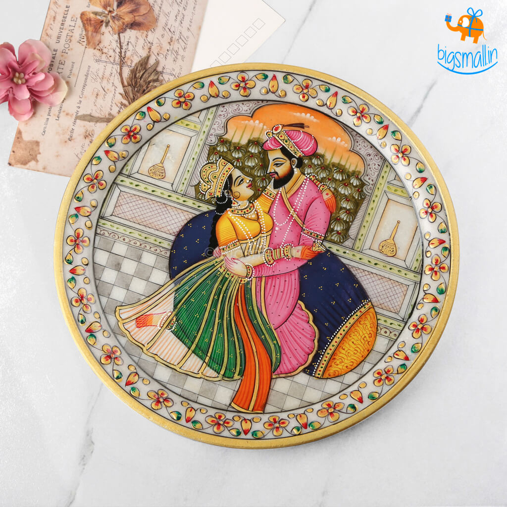 Hand painted Decorative Plate with Stand