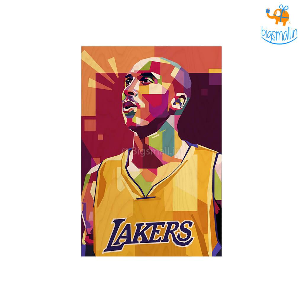 Kobe Bryant Printed Wooden Frame ( 17.6 x 11.6 inches) - bigsmall.in