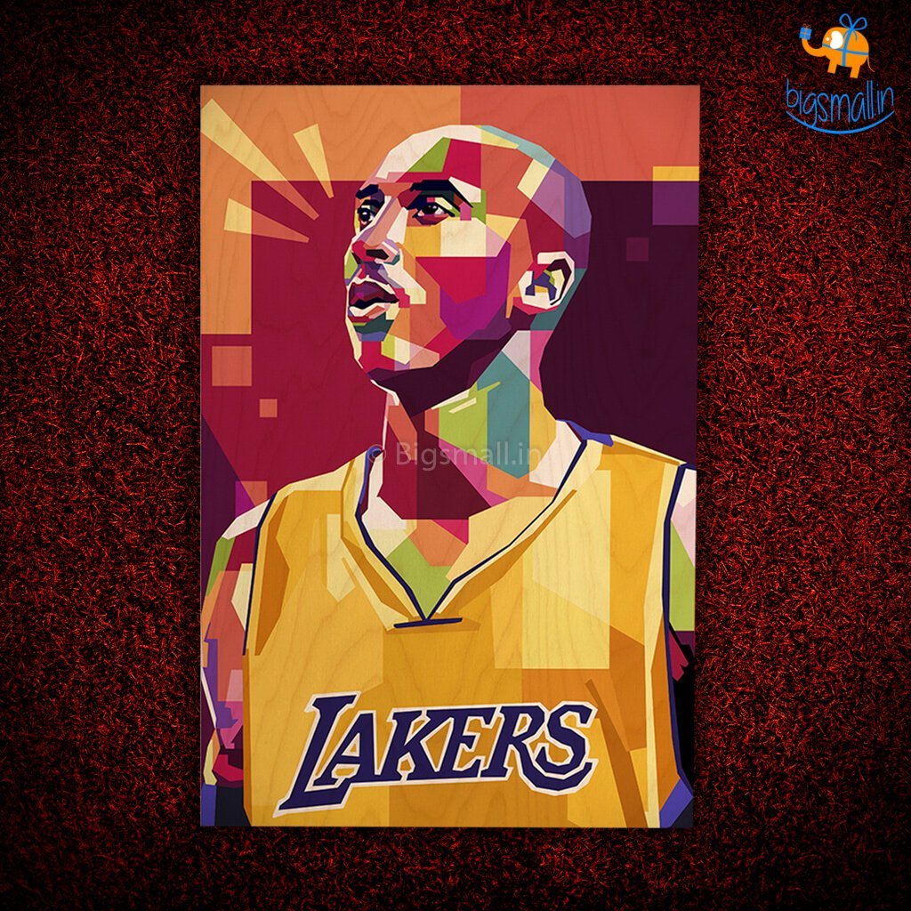 Kobe Bryant Printed Wooden Frame ( 17.6 x 11.6 inches) - bigsmall.in