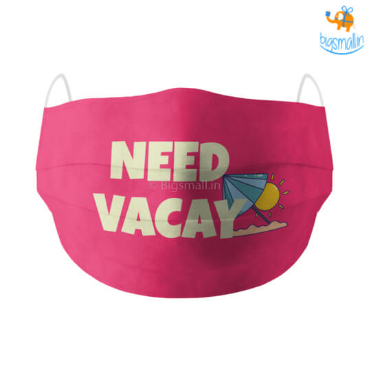 Need Vacay Cotton Mask With Filter