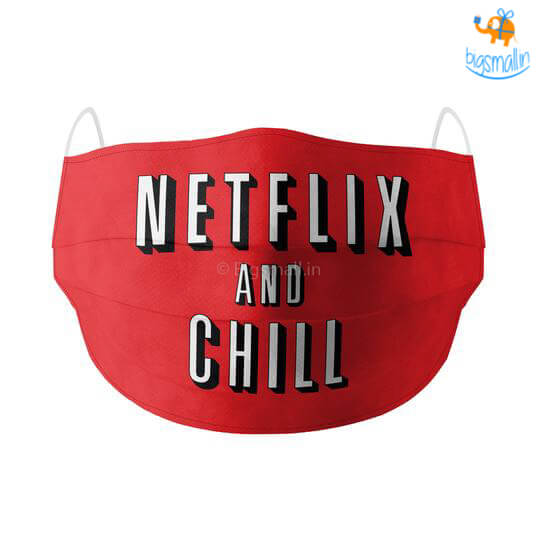 Netflix & Chill Cotton Mask With Filter