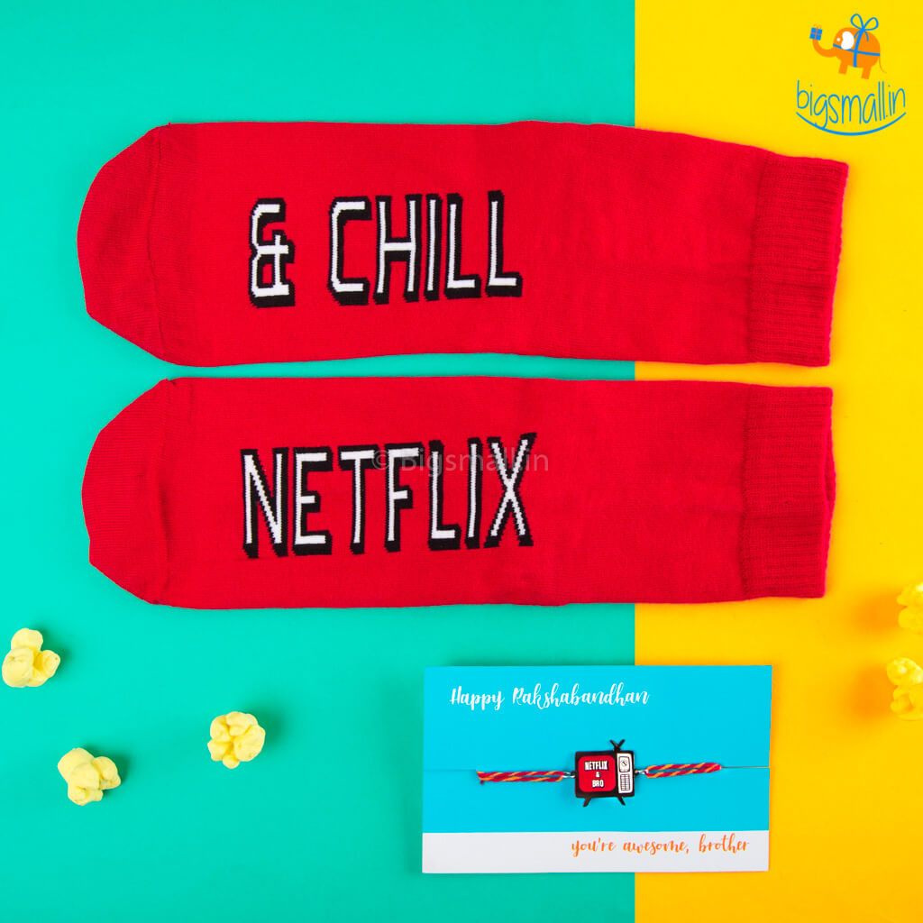 Netflix & Bro Rakhi Gift Set - bigsmall.in