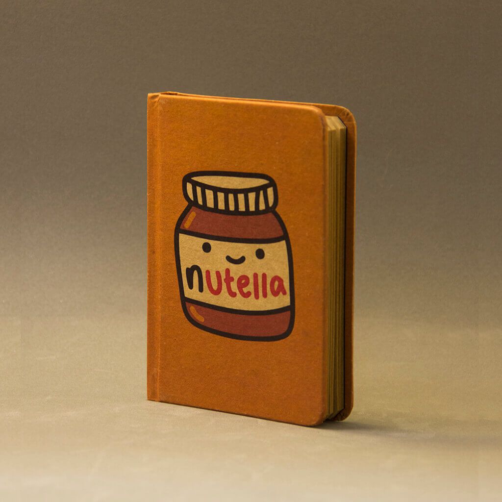 Nutella A6 Notebook With Elastic - bigsmall.in