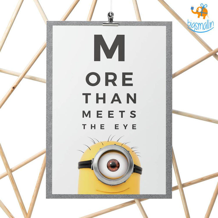 Official Minions Poster with Snowing Effect - bigsmall.in