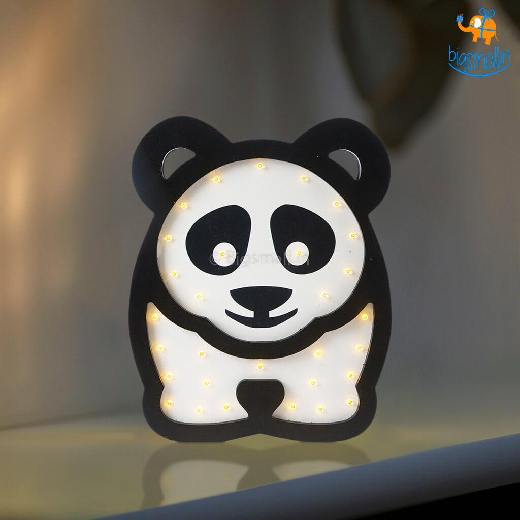 Panda Wooden LED Lamp