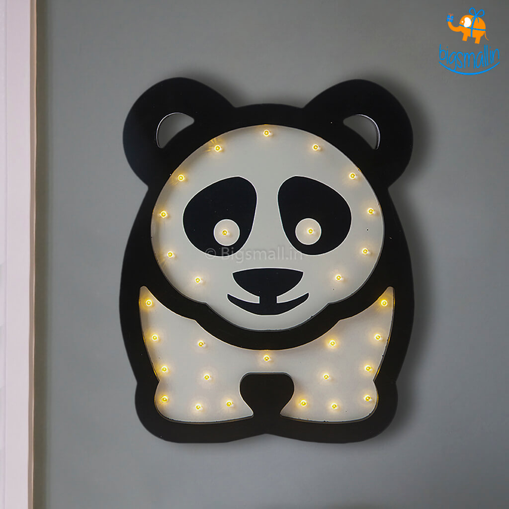 Panda Wooden LED Lamp