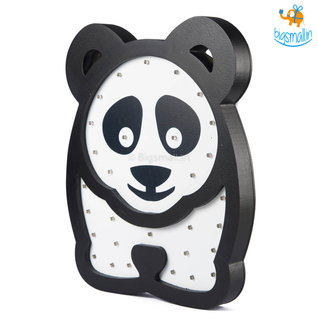 Panda Wooden LED Lamp