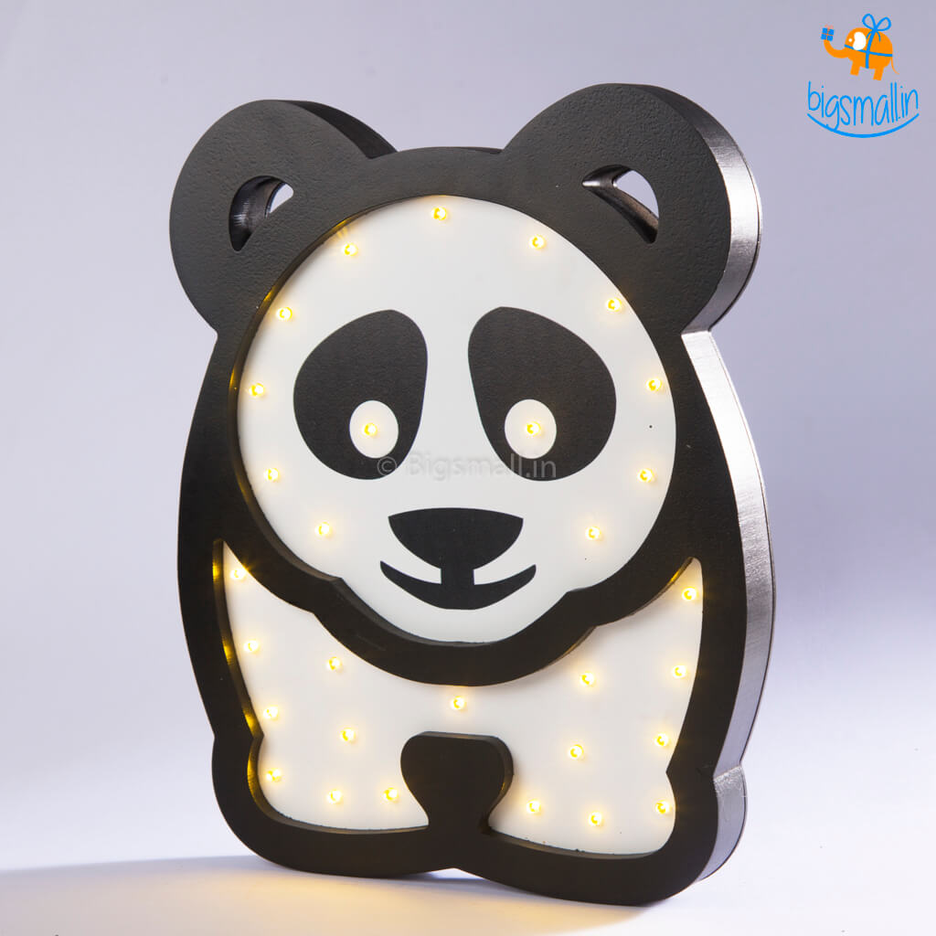 Panda Wooden LED Lamp