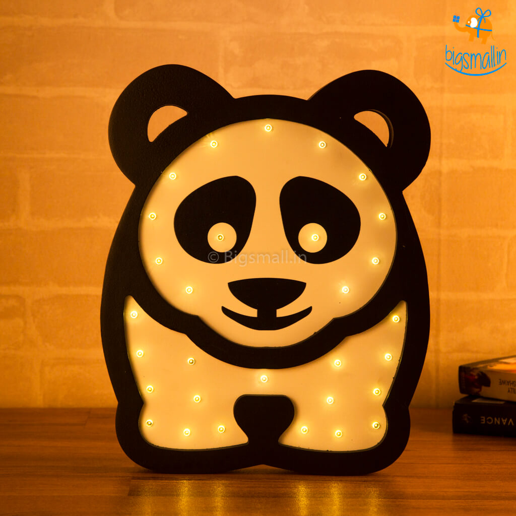 Panda Wooden LED Lamp