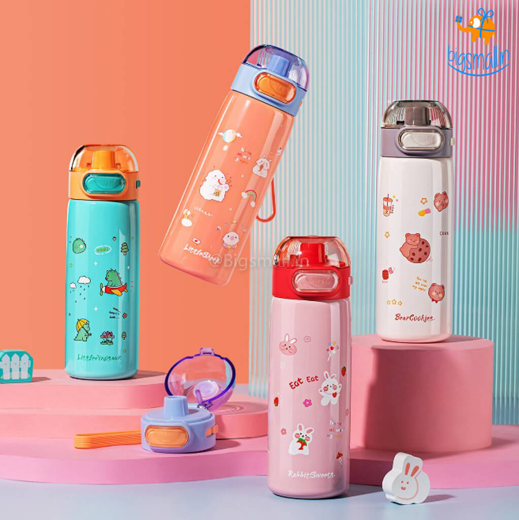 Pastel Animals Hot & Cold Water Bottle