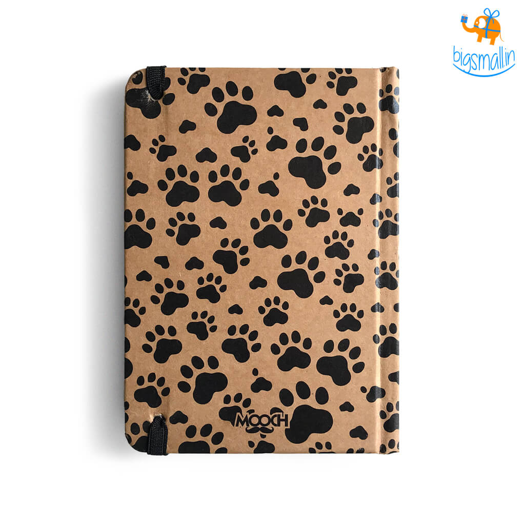Paw Prints A6 Notebook With Elastic