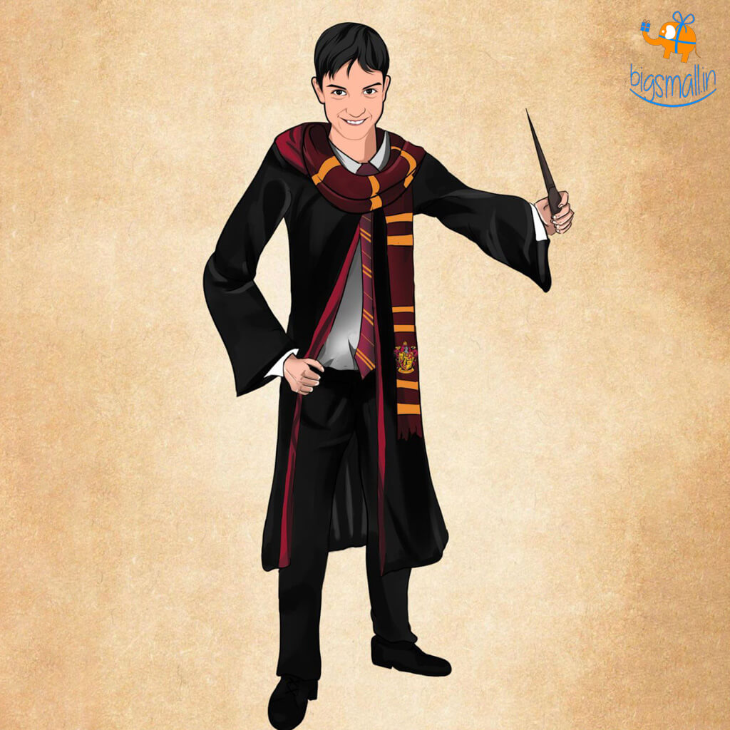 Personalized Harry Potter Caricature Wooden Portrait