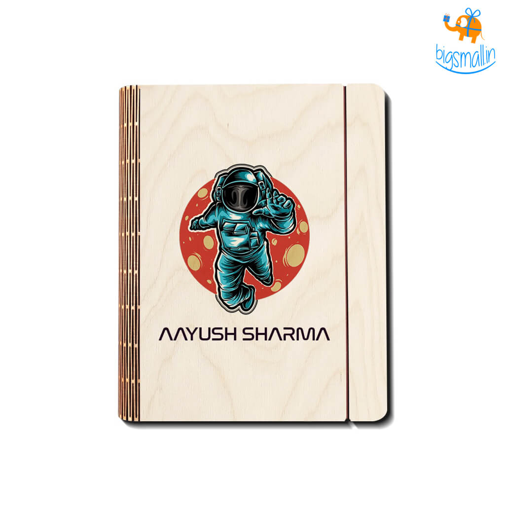 Personalized Astro Theme Wooden Binder Diary | COD Not Available