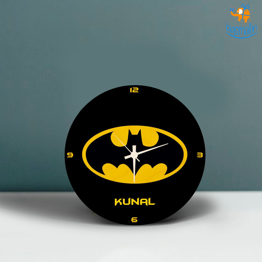 Personalized Batman Table Clock | COD Not Available