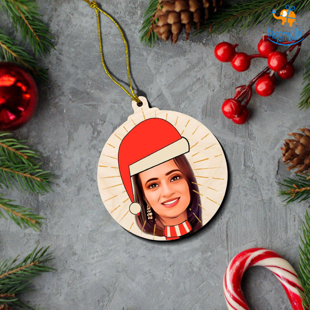 Personalized Photo Wooden Christmas Ornament | COD Not Available