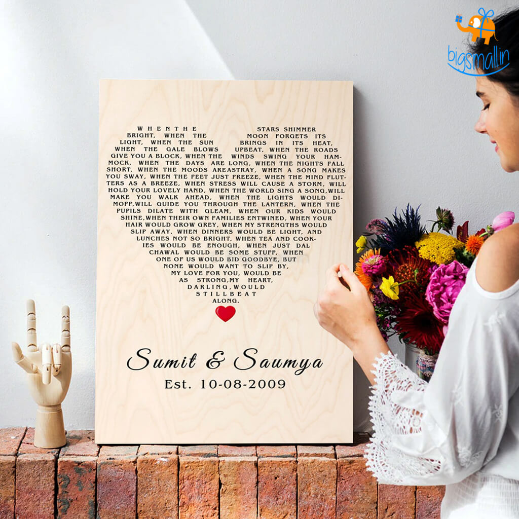 Personalized Love Frame