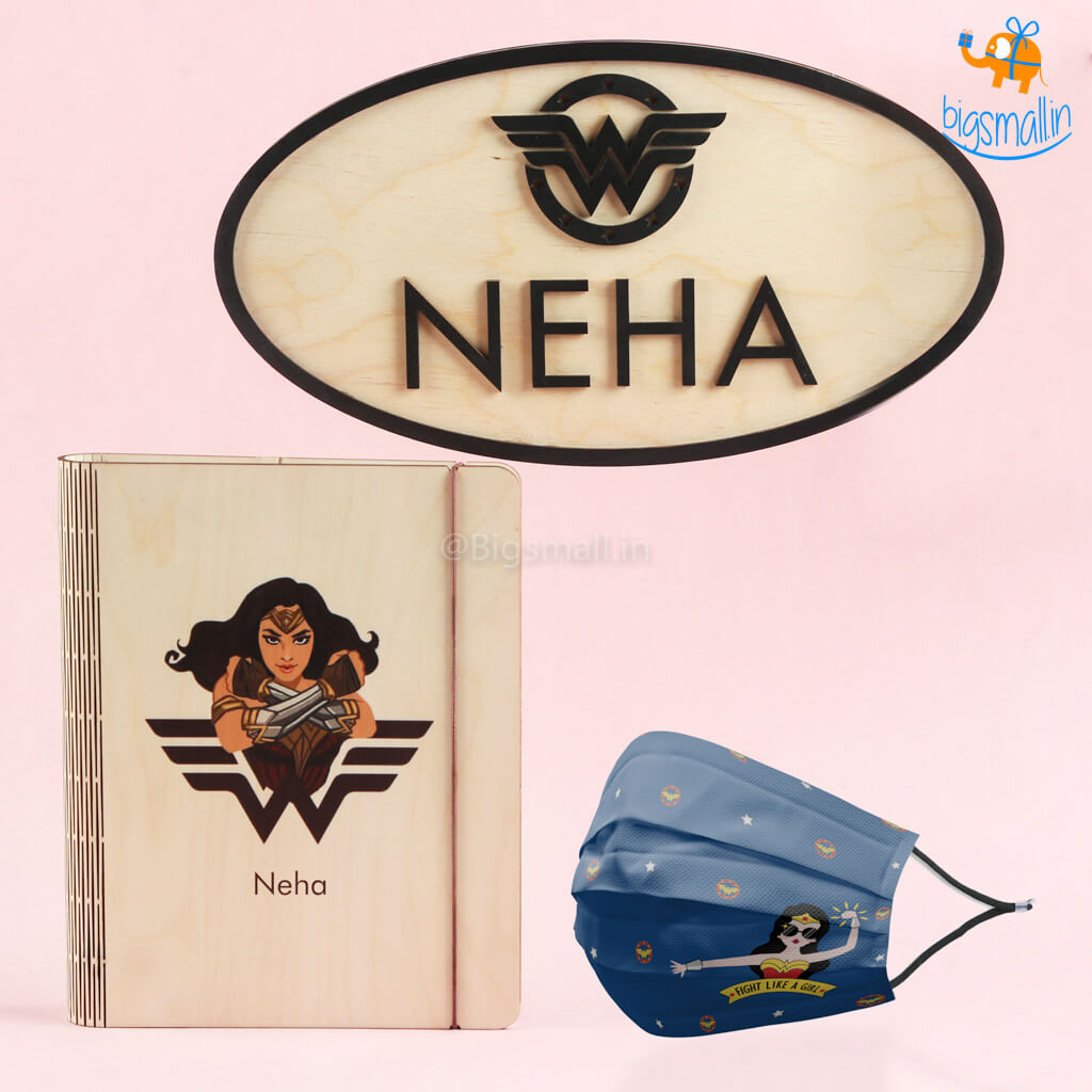 Personalized Wonder Woman Gift Set