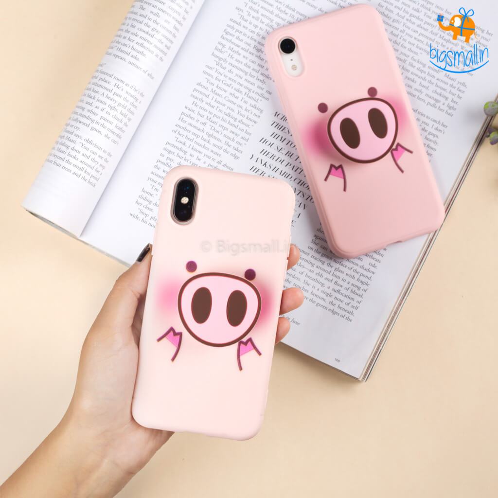 Piggy Phone Iphone Cover with Pop Socket - bigsmall.in