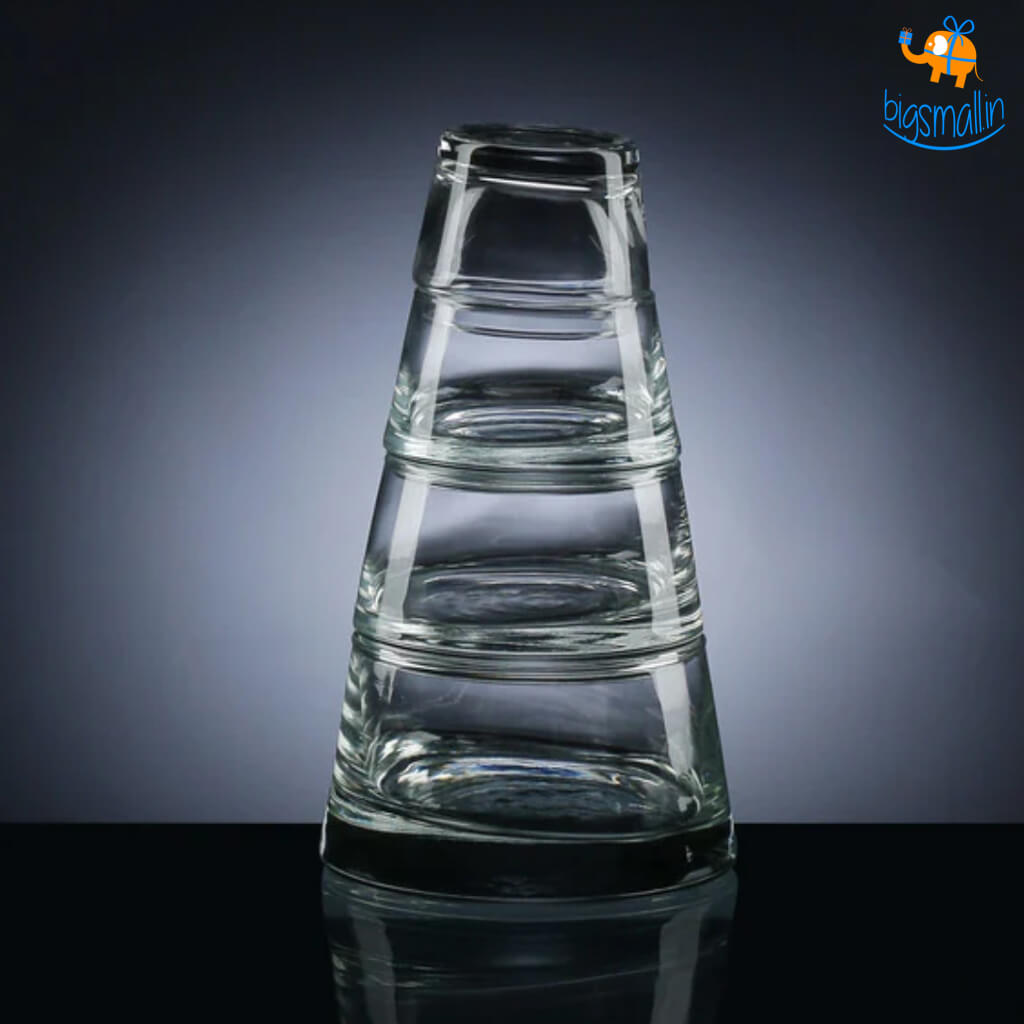 Glass Snack Bowl Pyramid - Set of 4