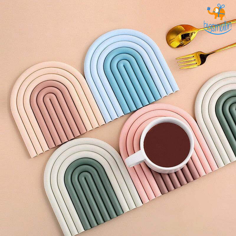 Rainbow Silicone Coaster