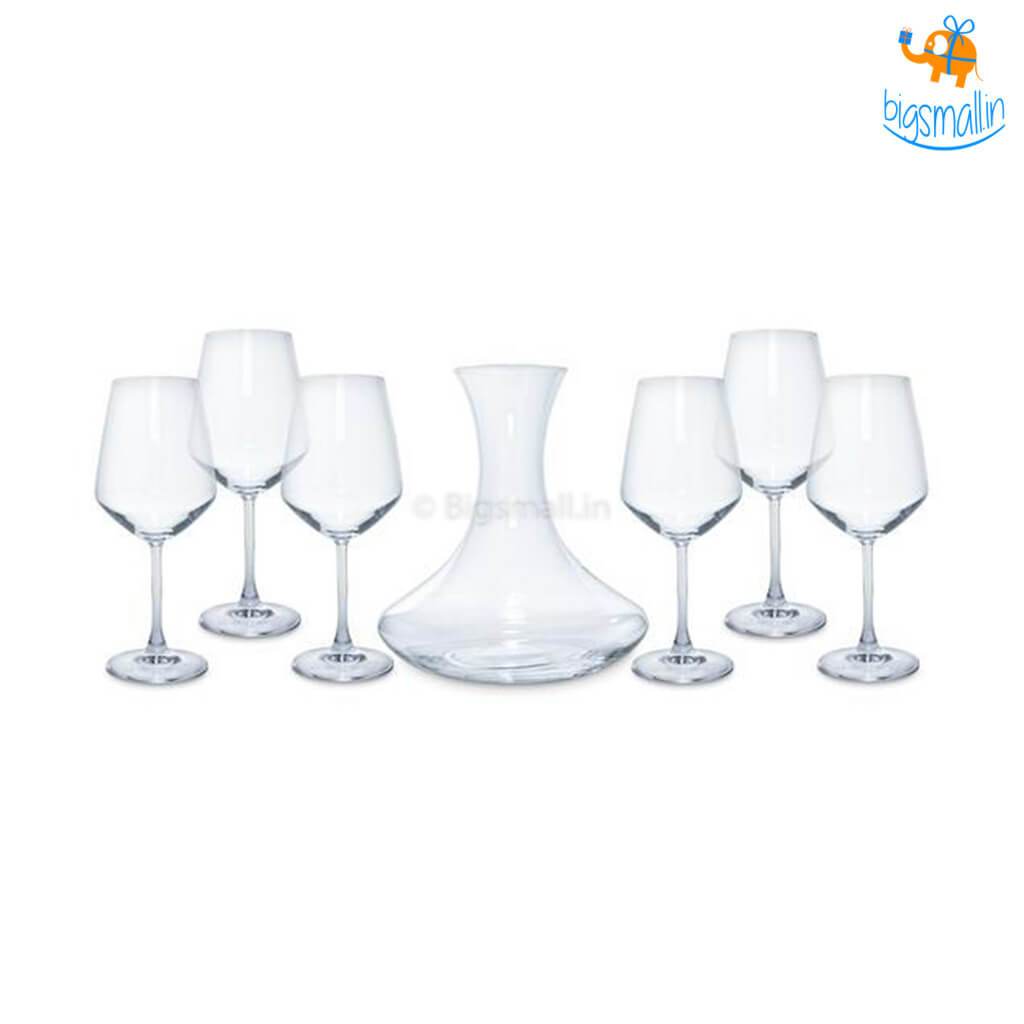 Wine Tasting Set - Wine Glasses and Decanter - bigsmall.in