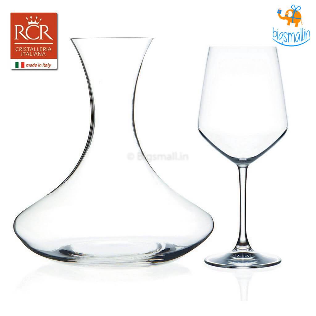 Wine Tasting Set - Wine Glasses and Decanter - bigsmall.in