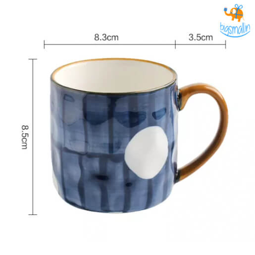 Shibori Printed Ceramic Mug