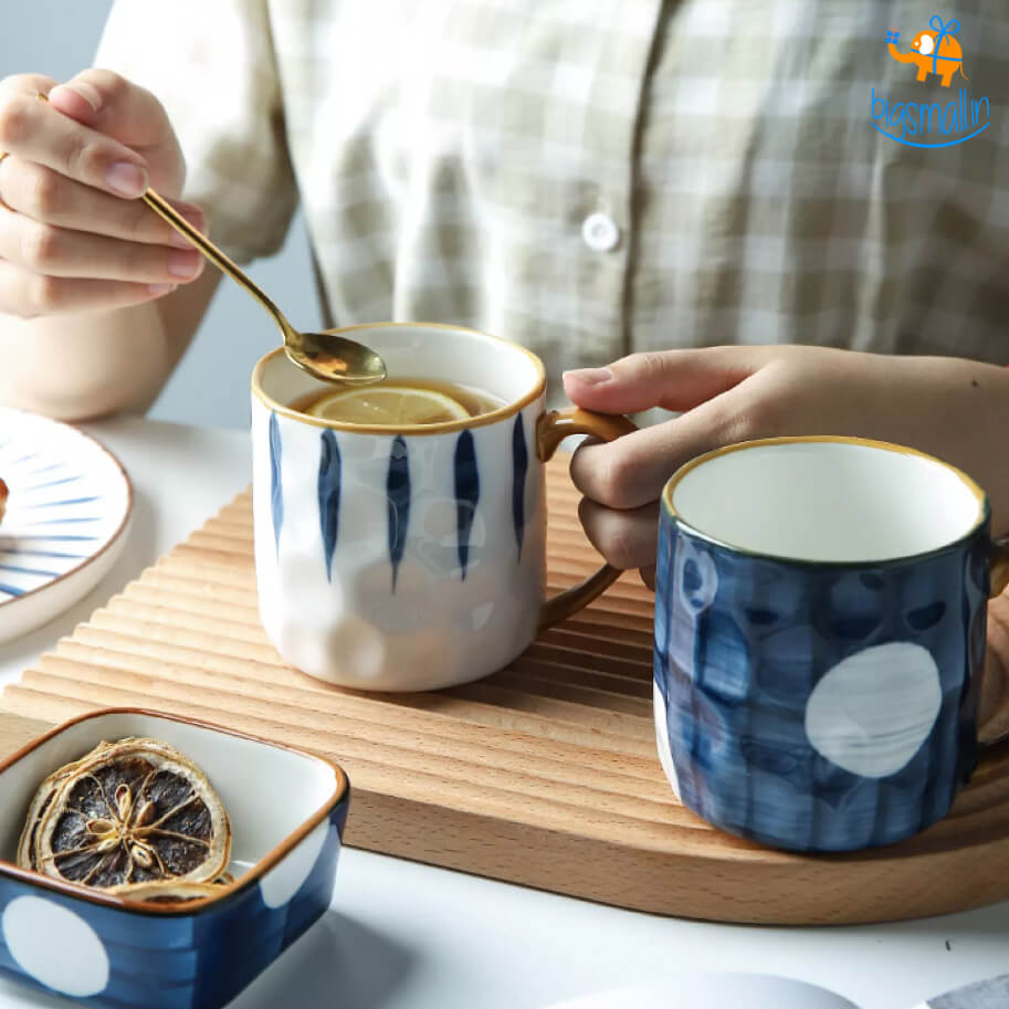 Shibori Printed Ceramic Mug