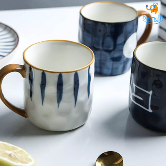 Shibori Printed Ceramic Mug