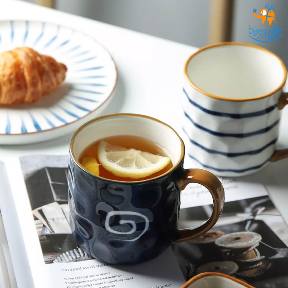 Shibori Printed Ceramic Mug