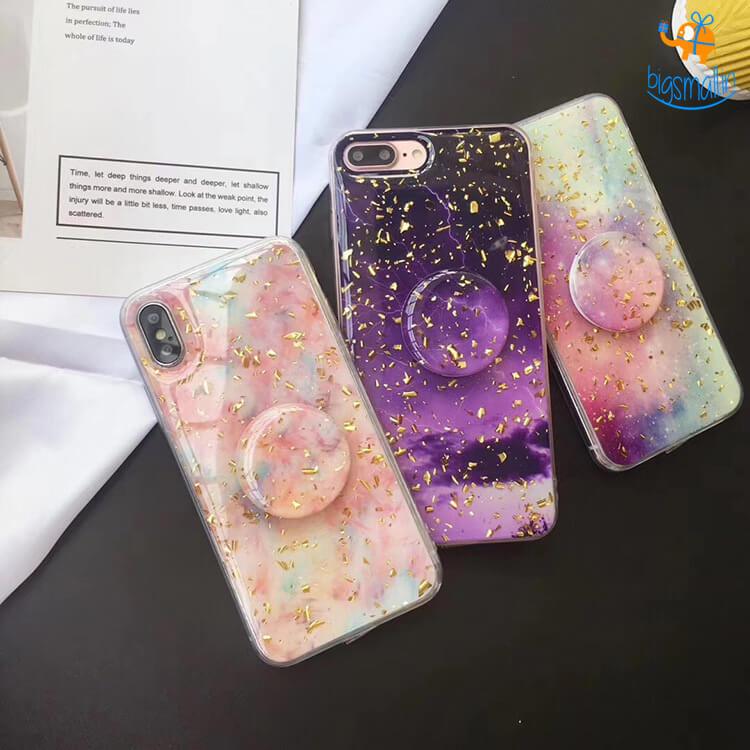 Space Colours iPhone Cover with Pop Socket - bigsmall.in