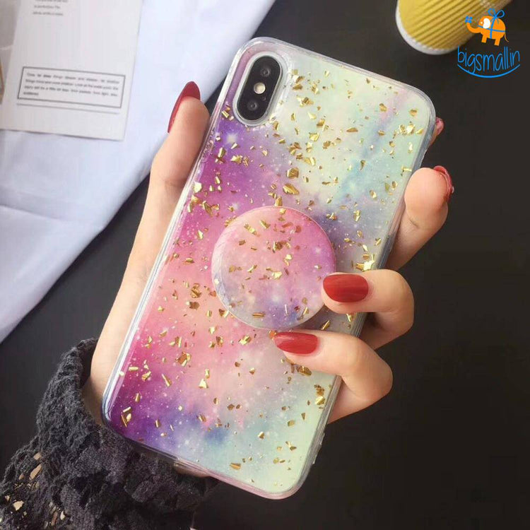 Space Colours iPhone Cover with Pop Socket - bigsmall.in