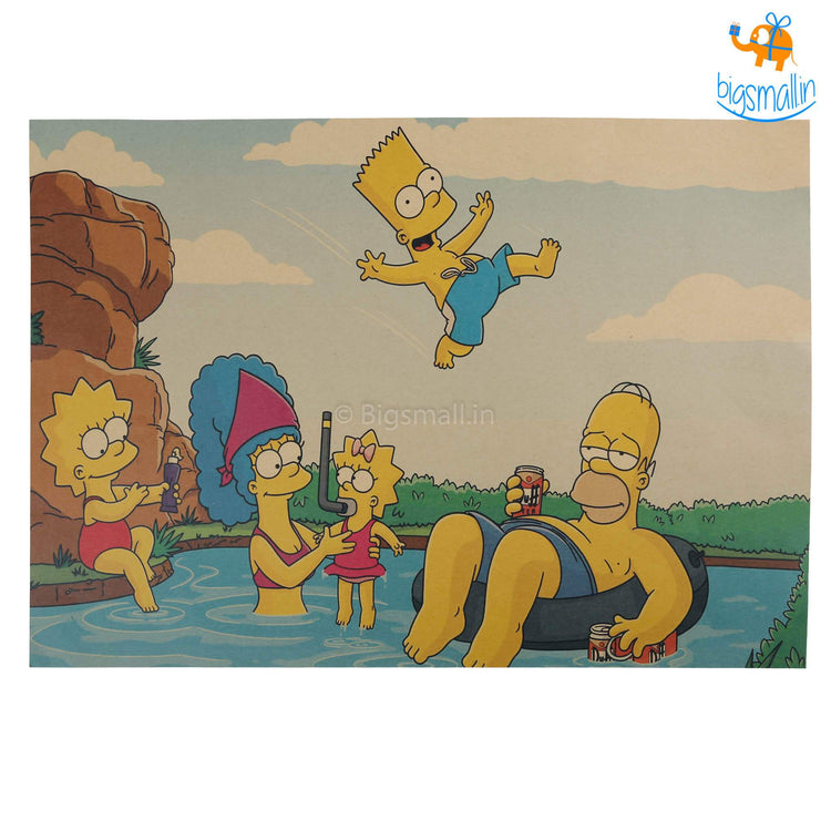 Simpsons Kraft Paper Poster - bigsmall.in