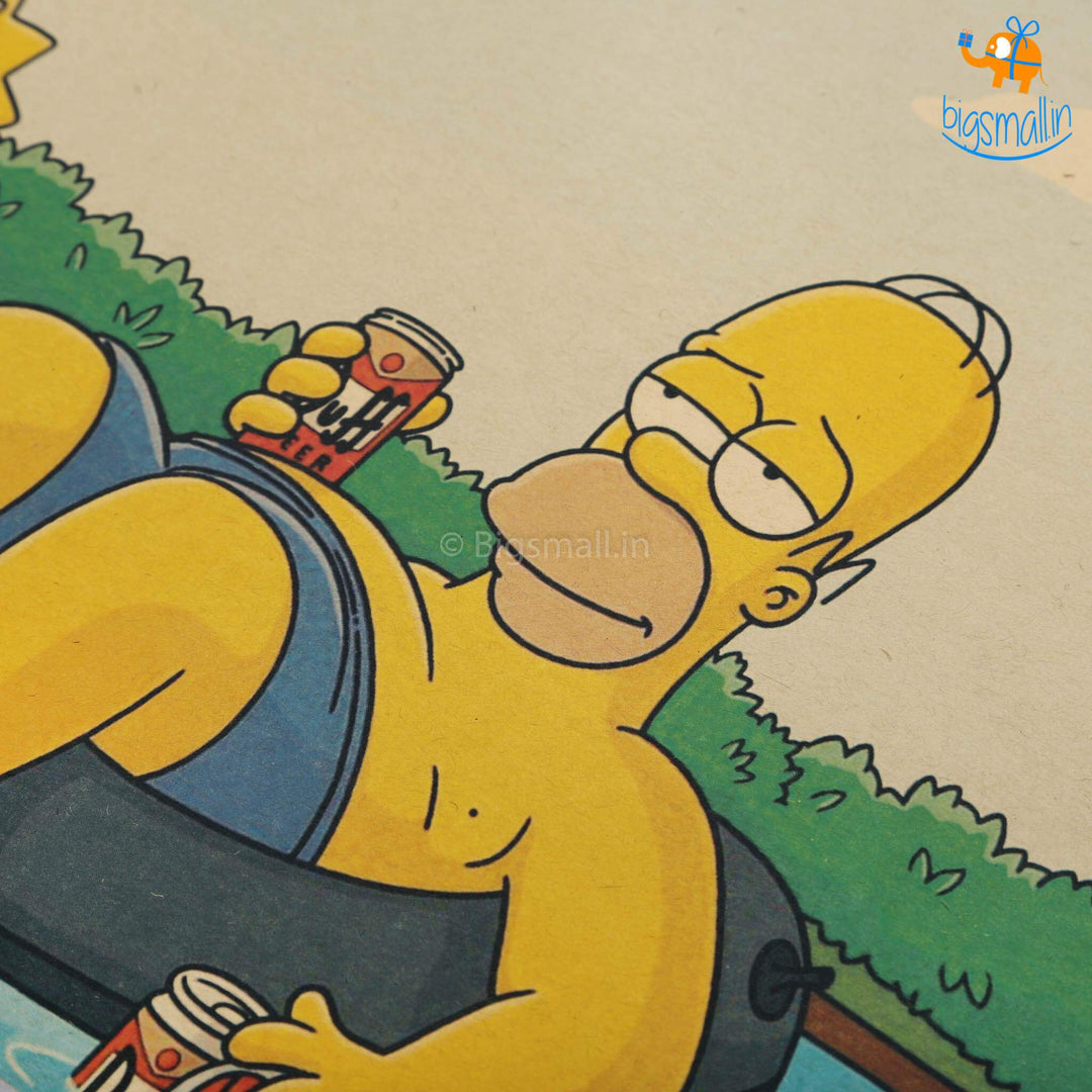 Simpsons Kraft Paper Poster - bigsmall.in