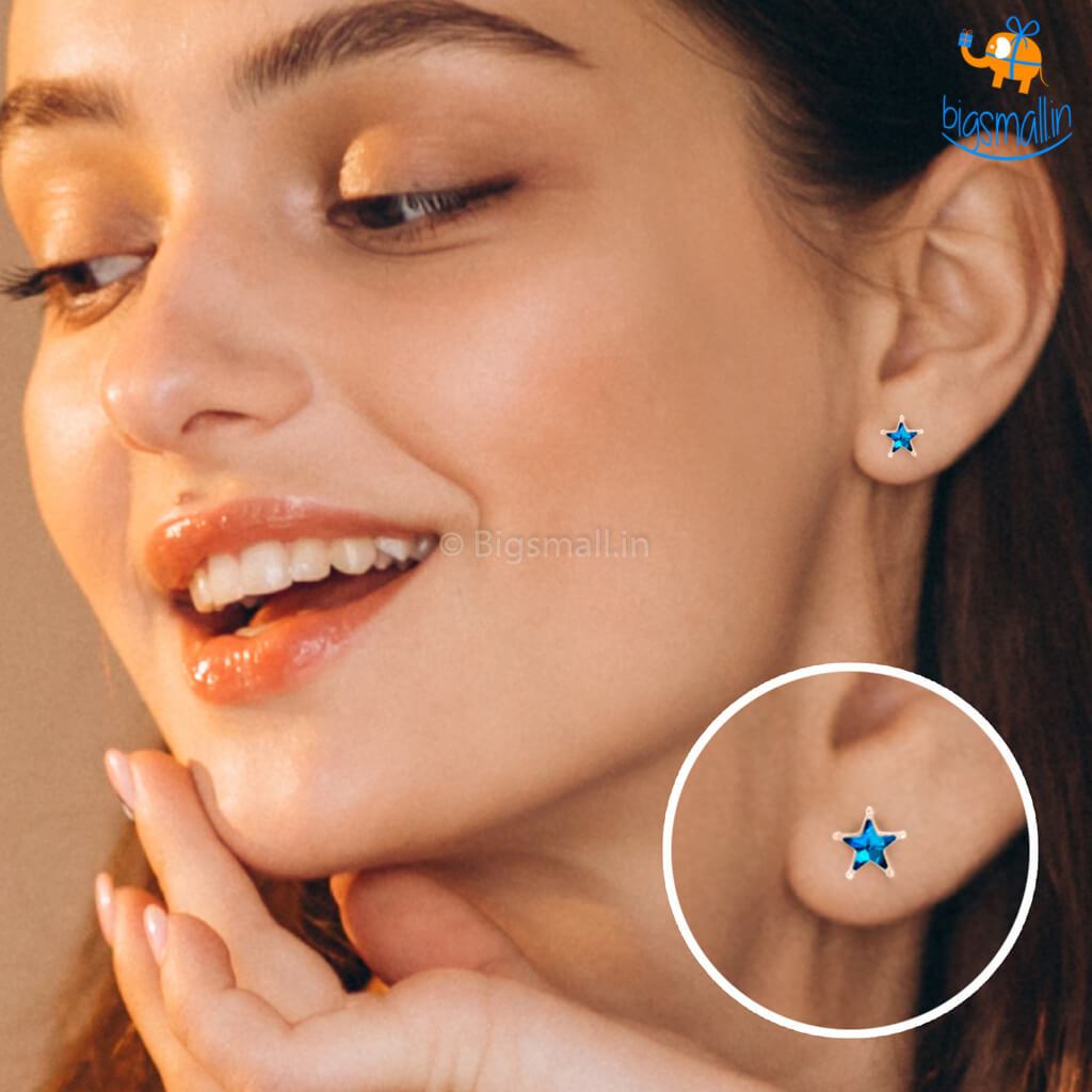 Star Shaped Ear Studs - bigsmall.in