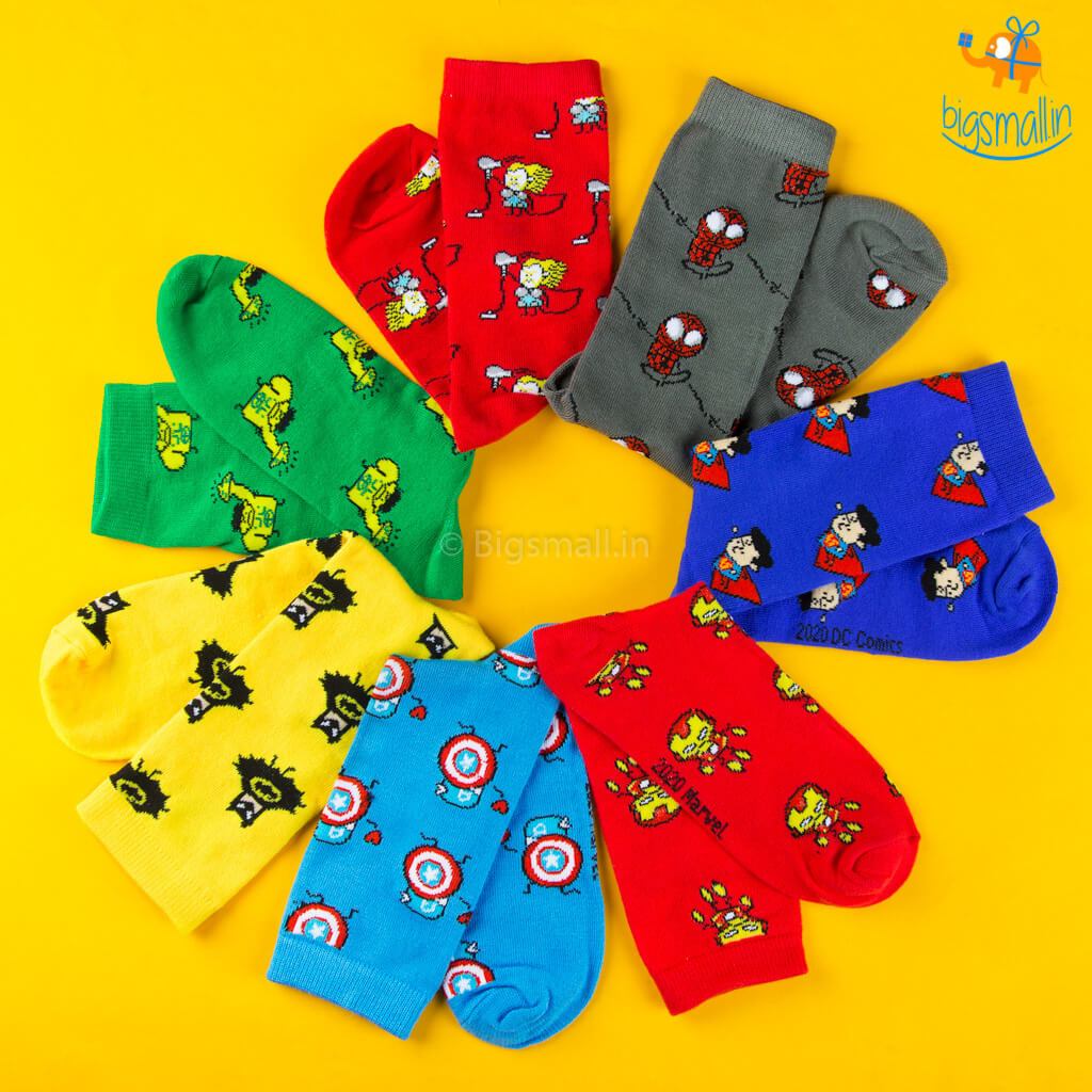 Superhero Crew Socks - bigsmall.in