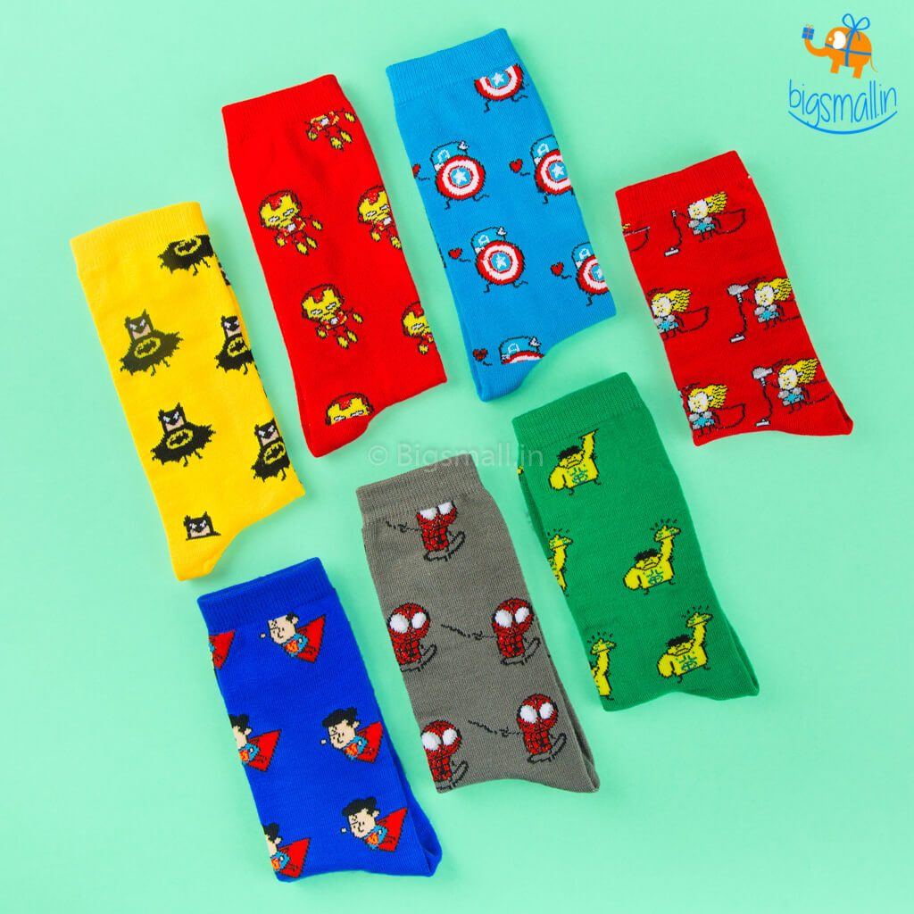 Superhero Crew Socks - bigsmall.in