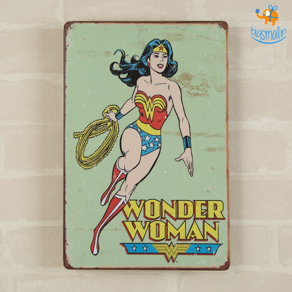 Wonder Woman Metal Hanging Board - bigsmall.in